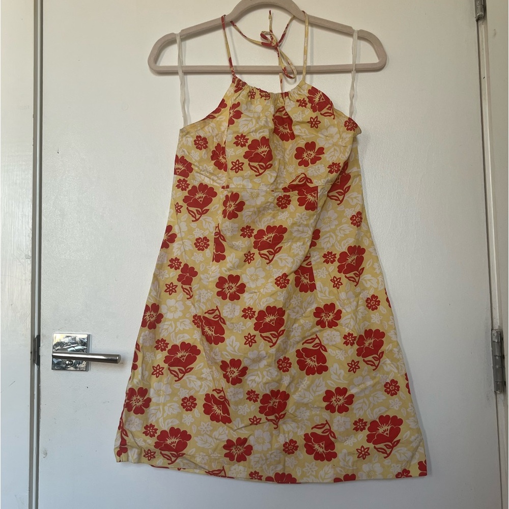 Vintage floral Halter dress